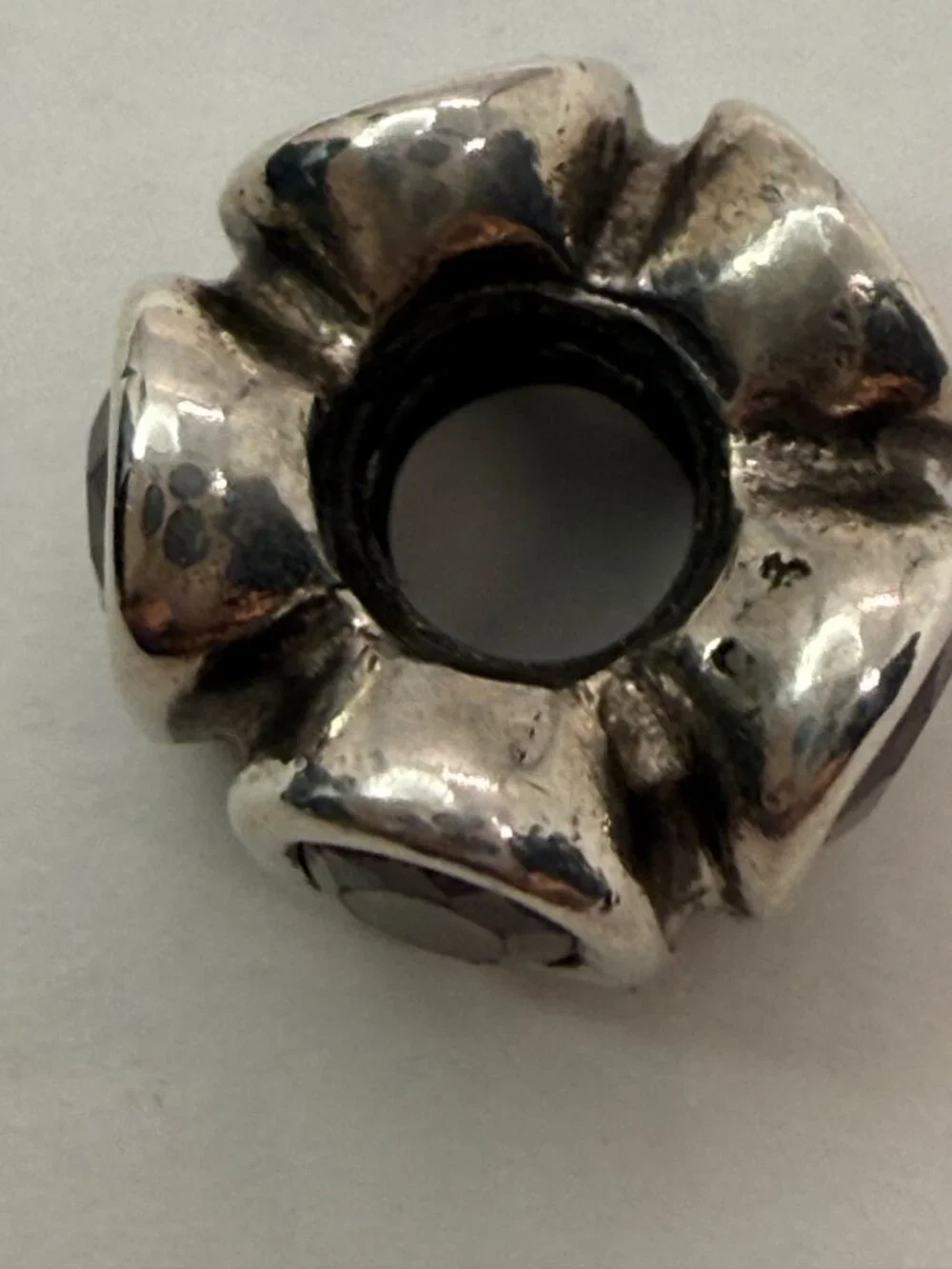 Pandora Retired Natural Light Smoky Quartz Sterling Silver Charm 790351SQ